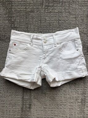 Hudson Jeans White Denim Short Shorts